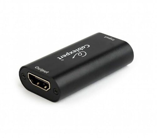 Photos - Cable (video, audio, USB) Cablexpert Ретранслятор  HDMI - HDMI (F/F), 19+19пин, Black  D (DRP-HDMI-02)