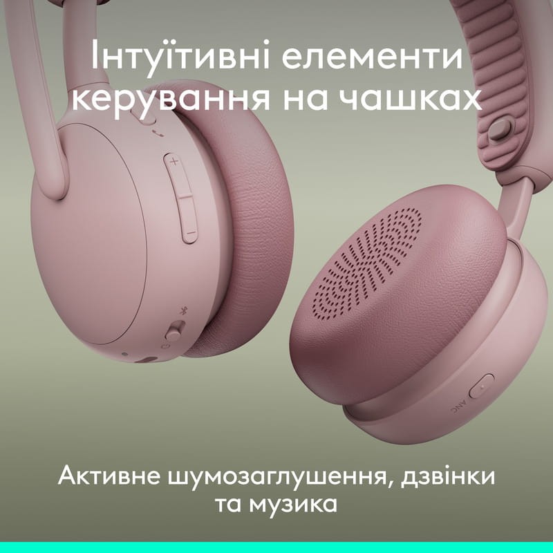 Bluetooth-гарнітура Logitech Zone Wireless 2 ES Rose (981-001510)