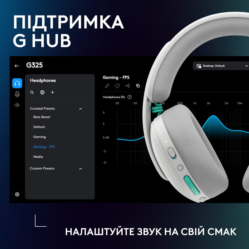 Гарнітура Logitech G325 Lightspeed White (981-001531)