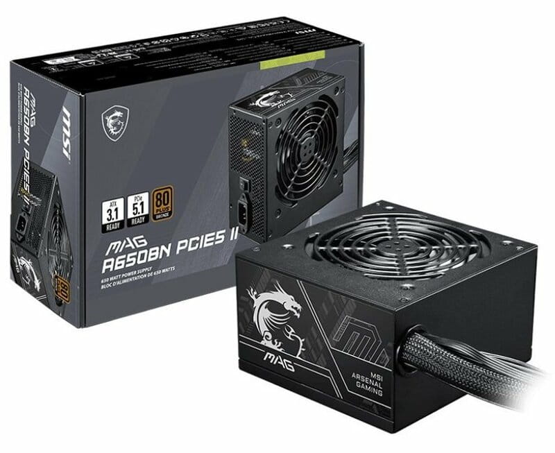 Блок питания MSI MAG A650BN PCIE5 II