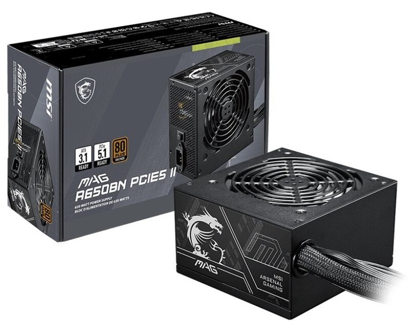 Блок питания MSI MAG A650BN PCIE5 II