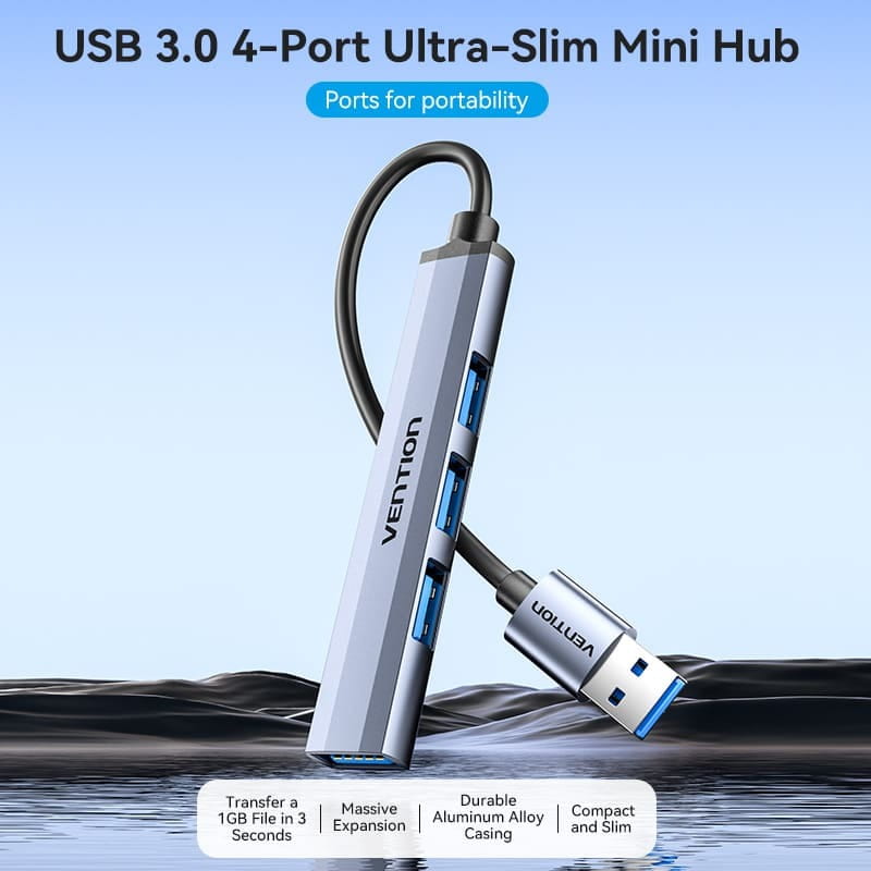 USB-хаб Vention CKOHB 4 ports Silver