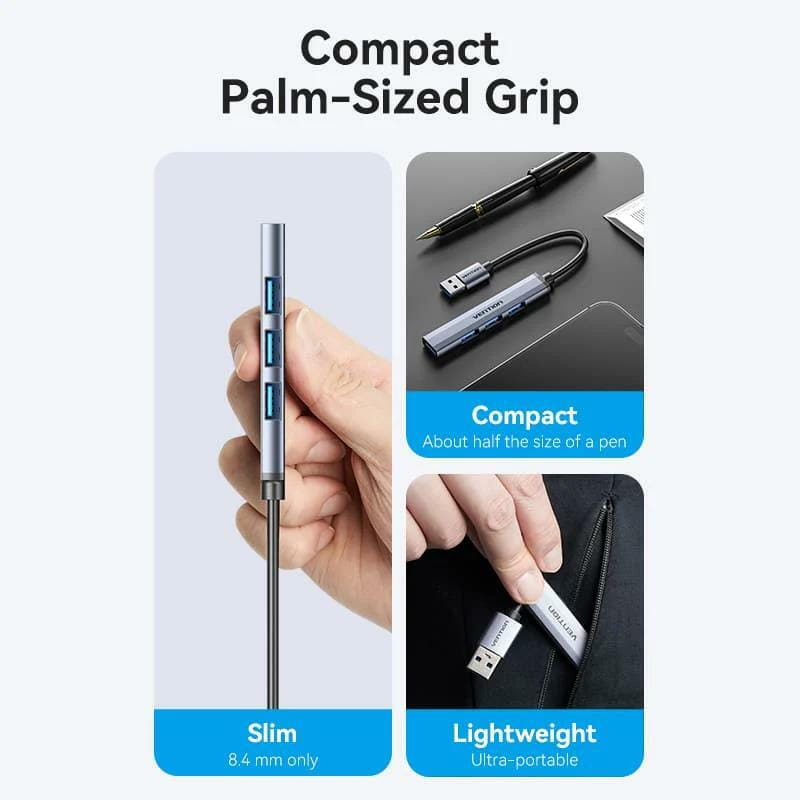 USB-хаб Vention CKOHB 4 ports Silver