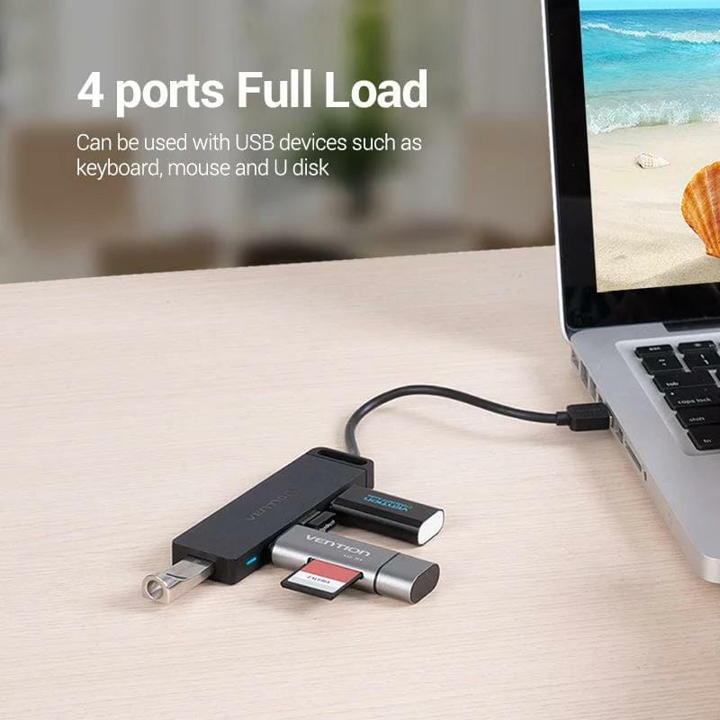 USB-хаб Vention CHMBB 4 ports Black