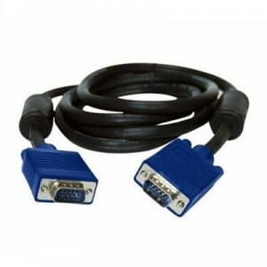 Photos - Cable (video, audio, USB) ATCOM Кабель  VGA - VGA , HD15, з 2-ма фер. кільцями, 1.5 м, чорний (7 (M/M)