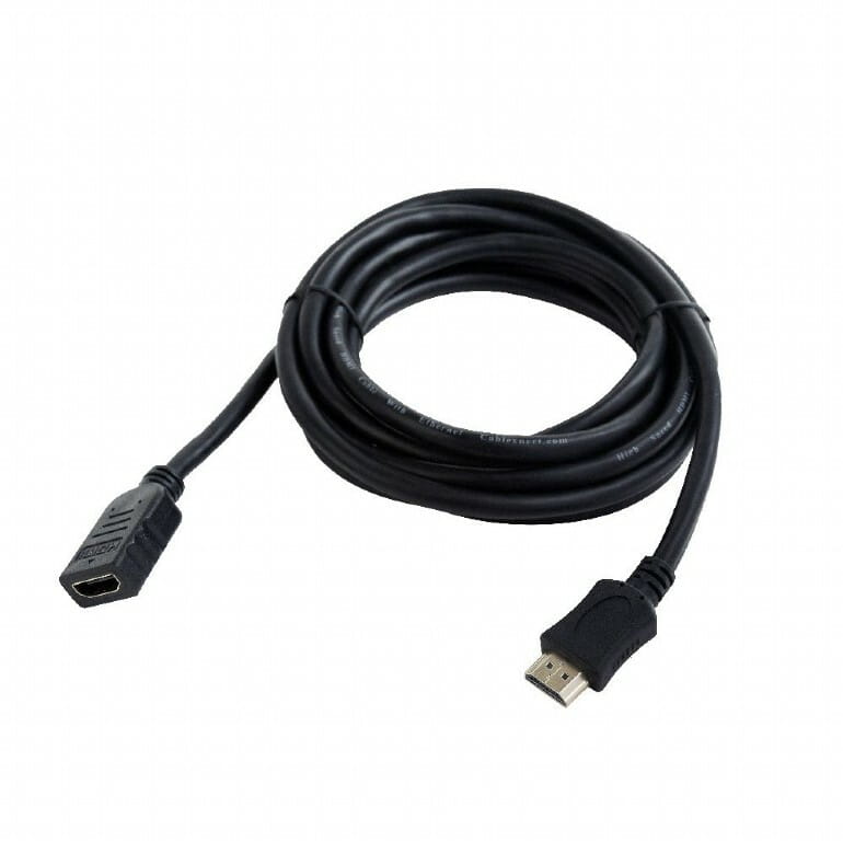 Кабель Cablexpert HDMI - HDMI (M/F), подовжувач, 1.8 м, чорний (CC-HDMI4X-6) пакет