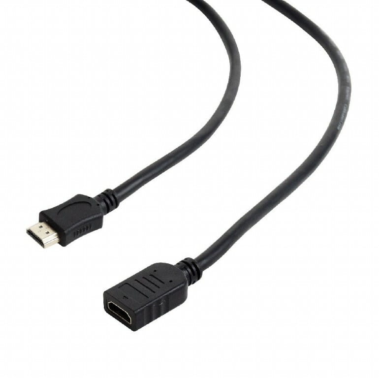 Кабель Cablexpert HDMI - HDMI (M/F), удлинитель, 1.8 м, черный (CC-HDMI4X-6) пакет