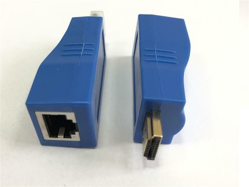 Удлинитель Atcom HDMI - RJ-45 (M/F), до 30 м, Blue (14369)