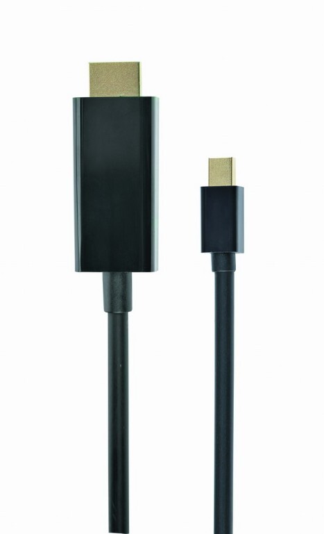 Кабель Cablexpert mini Displayport - HDMI V 1.2 (М/М), 1.8 м, черный (CC-mDP-HDMI-6) пакет