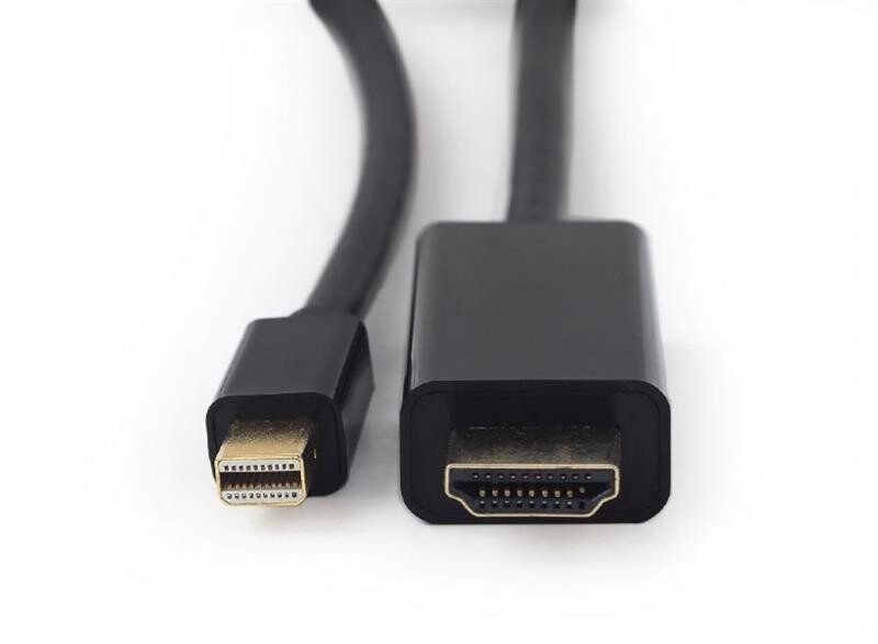 Кабель Cablexpert mini Displayport - HDMI V 1.2 (М/М), 1.8 м, черный (CC-mDP-HDMI-6) пакет
