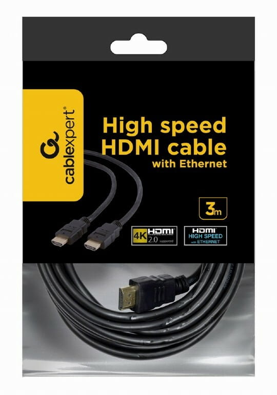 Кабель Cablexpert HDMI-HDMI V 2.0 (M/M), 4.5 м, черный (CC-HDMI4-15) пакет