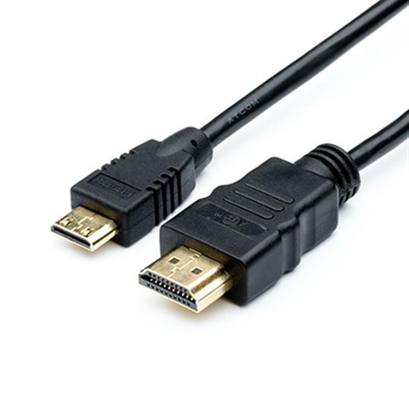 Кабель Atcom HDMI - mini-HDMI (M/M), 1 м, Black (6153) Blister