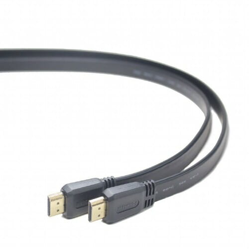 Photos - Cable (video, audio, USB) Cablexpert Кабель  HDMI - HDMI V 2.0 , плоский, 1.8 м, чорний (CC-HDMI (M/M)