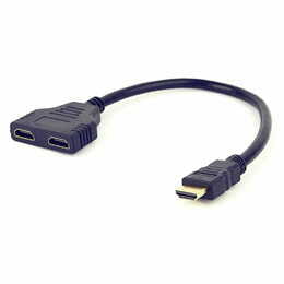 Кабель-разветвитель Cablexpert HDMI - 2хHDMI (M/F), 0.3 м, Black (DSP-2PH4-04)