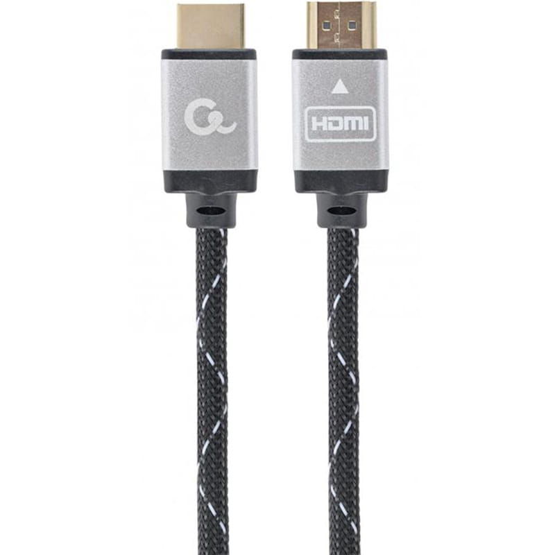 Кабель Cablexpert HDMI - HDMI V 2.0 (M/M), 3 м, чорний/сірий (CCB-HDMIL-3M) коробка