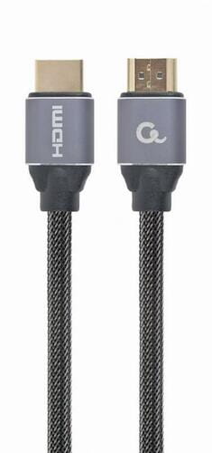 Фото - Кабель Cablexpert   HDMI - HDMI V 2.0 , 2 м, чорний/сірий (CCBP-HDMI-2M (M/M)