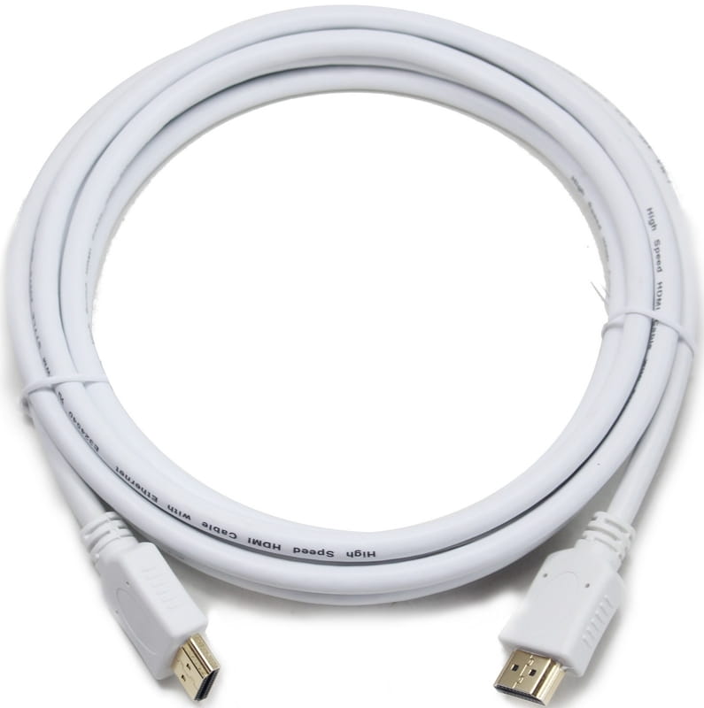 Кабель Cablexpert (CC-HDMI4-W-6) HDMI - HDMI V 2.0 (M/M), 4K, 2 м, вилка/вилка 1.8м White