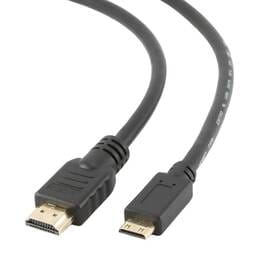 Кабель Cablexpert HDMI - mini-HDMI V 1.4 (M/M), 3 м, черный (CC-HDMI4C-10) пакет