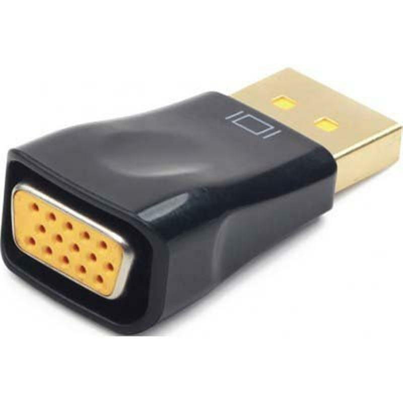 Адаптер Cablexpert DisplayPort - VGA (M/F), черный (A-DPM-VGAF-01) пакет