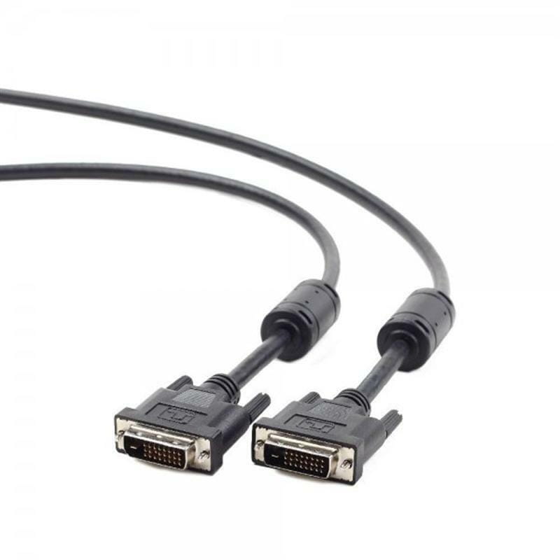 Кабель Cablexpert DVI - DVI (M/M), Dual link, 1.8 м, чорний (CC-DVI2-BK-6) пакет