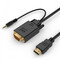 Фото - Кабель Cablexpert HDMI - VGA+3.5 мм V 1.4 (M/M), 3 м, черный (A-HDMI-VGA-03-10) пакет | click.ua