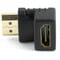 Фото - Адаптер Cablexpert HDMI - HDMI (M/F), угол 90 градусов, черный (A-HDMI90-FML) пакет | click.ua