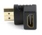 Фото - Адаптер Cablexpert HDMI - HDMI (M/F), угол 90 градусов, черный (A-HDMI90-FML) пакет | click.ua