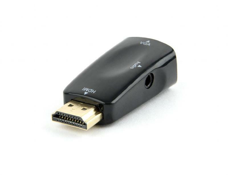 Адаптер Cablexpert (AB-HDMI-VGA-02) HDMI-VGA/3.5 мм, чорний