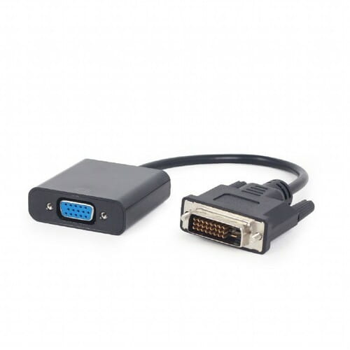 Фото - Кабель Cablexpert Адаптер  DVI - VGA (M/F), 0.2 м, Black  пакет A (A-DVID-VGAF-01)