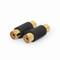 Фото - Адаптер Cablexpert 2xRCA - 2xRCA (F/F), Black (A-2RCAFF-01) | click.ua