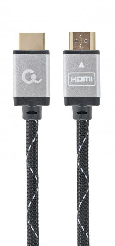 Кабель Cablexpert HDMI - HDMI V 2.0 (M/M), 1 м, чорний/сірий (CCB-HDMIL-1M) коробка