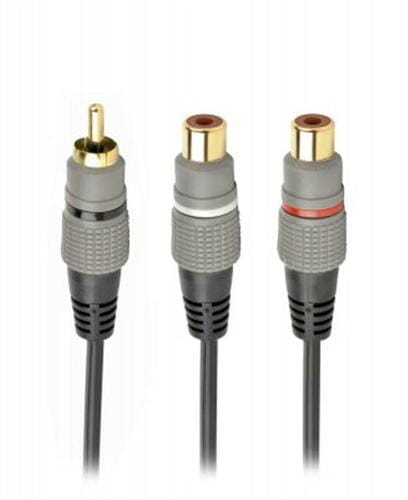 Photos - Cable (video, audio, USB) Cablexpert Аудіо-кабель  RCA - 2хRCA (M/F), 0.2 м, Black  (CCAP-RCAM2F-0.2M)