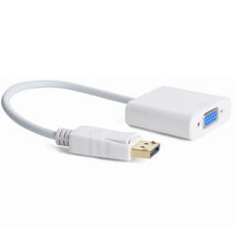 Адаптер Cablexpert DisplayPort - VGA (M/F), 0.15 м, белый (A-DPM-VGAF-02-W) пакет