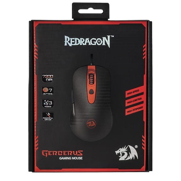 Миша Defender Redragon Gerderus Black/Red (70241)