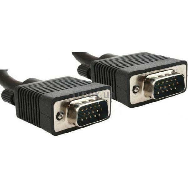 Кабель Cablexpert VGA - VGA (M/M), HD15, з 2-ма фер. кільцями, чорний, 20 м (CC-PPVGA-20M-B) пакет