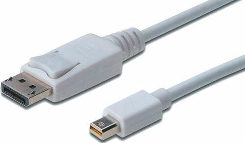 Фото - Кабель Digitus   miniDisplayPort to DisplayPort  1.0m, white (AK-3401 (AM/AM)