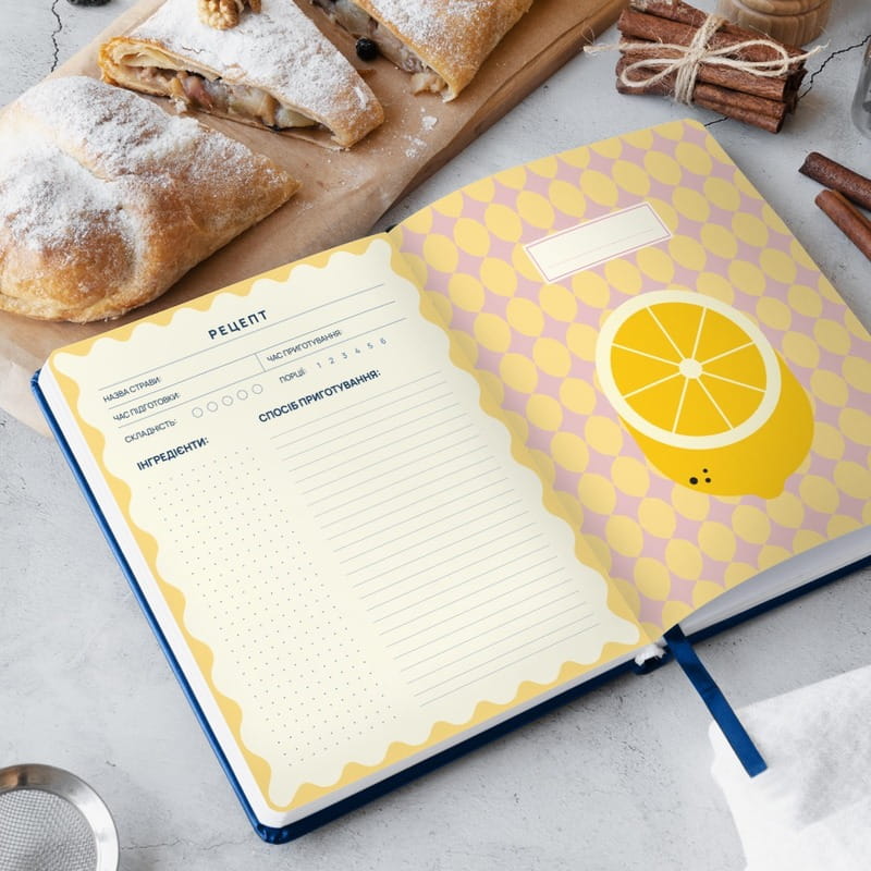 Кулінарний блокнот Orner Улюблені рецепти, синій (orner-3424)