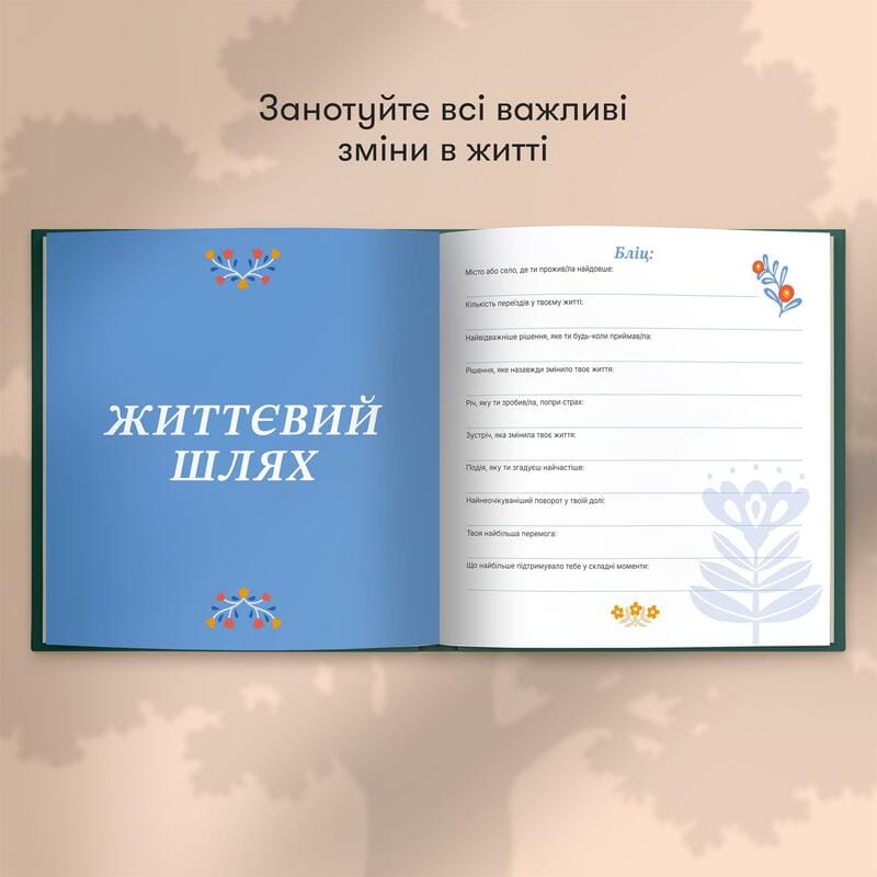 Книга спогадів Orner Історії мого дідуся, зелений (orner-3502)