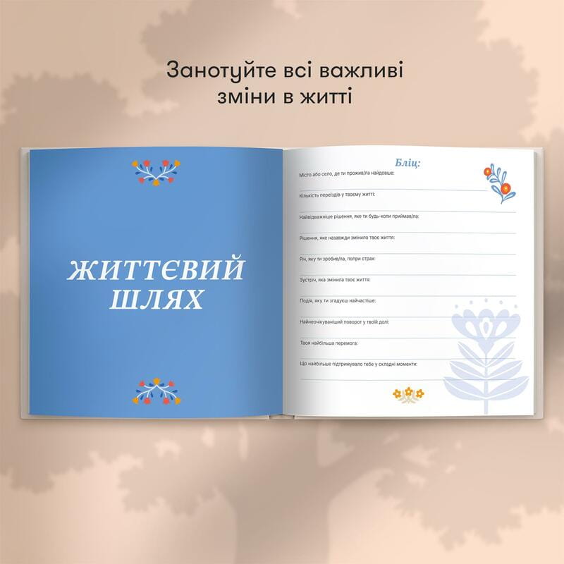 Книга спогадів Orner Історії моєї мами, світлий (orner-3499)