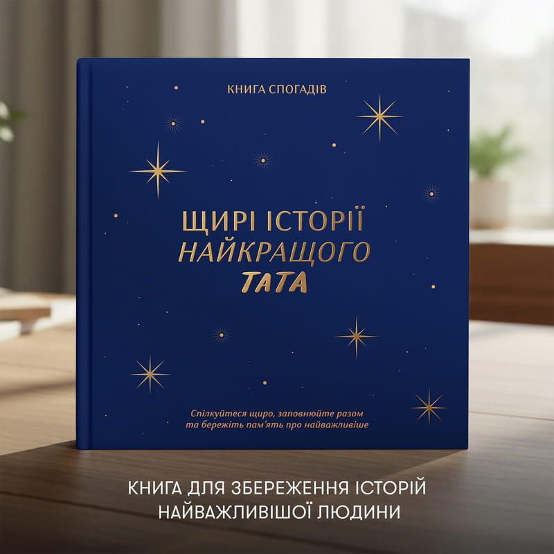 Книга спогадів Orner Історії найкращого тата, темно-синій (orner-3500)