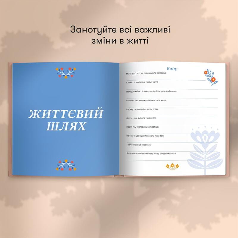 Книга спогадів Orner Неймовірні історії моєї мами, світлий (orner-3504)