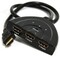 Фото - Переключатель HDMI-интерфейса Cablexpert HDMI - 3хHDMI V 1.4 (M/F), 0.5 м, черный (DSW-HDMI-35) блистер | click.ua