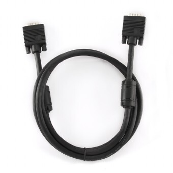 Кабель Cablexpert VGA - VGA (M/M), HD15, с 2-мя фер. кольцами, черный, 10 м (CC-PPVGA-10M-B) пакет