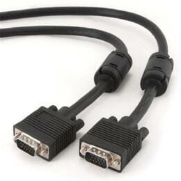 Купить Кабель Cablexpert VGA - VGA (M/M), HD15, с 2-мя фер. кольцами, черный, 5 м (CC-PPVGA-5M-B) пакет Кабель Cablexpert VGA - VGA (M/M), HD15, с 2-мя фер. кольцами, черный, 5 м (CC-PPVGA-5M-B) пакет