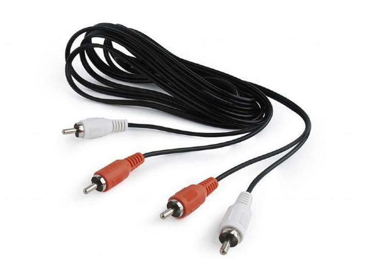 Аудио-кабель Cablexpert 2хRCA - 2хRCA (M/M), 7.5 м, черный (CCA-2R2R-7.5M)