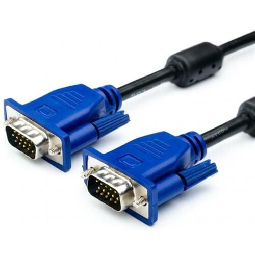 Photos - Cable (video, audio, USB) ATCOM Кабель   VGA-VGA HD15M/HD15M с 2-ма фер. кільцями, 10м 9151 (9151)