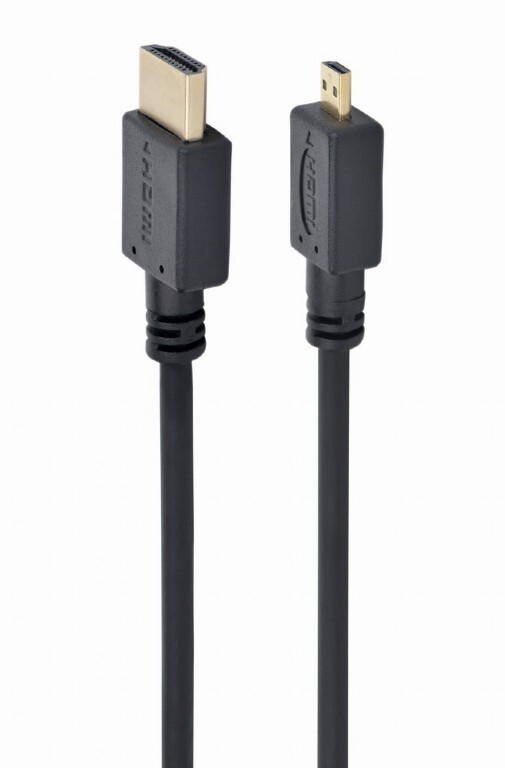 Кабель Cablexpert HDMI - micro-HDMI V 2.0 (M/M), 1.8 м, черный (CC-HDMID-6) пакет