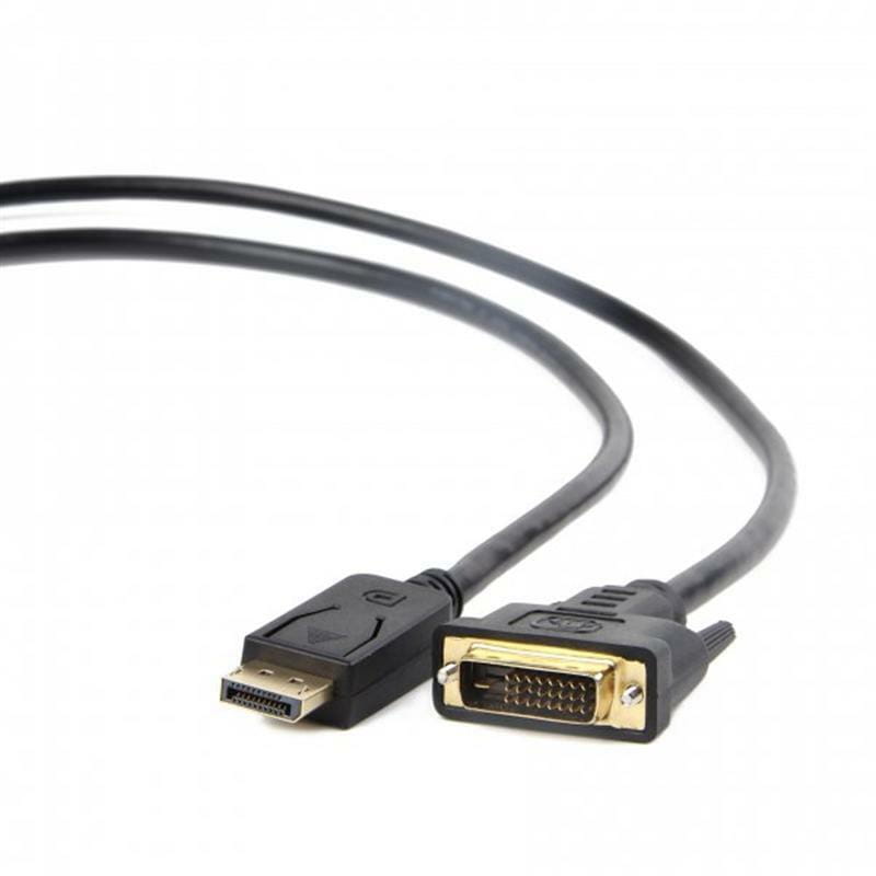 Кабель Cablexpert DisplayPort - DVI (М/М), 3 м, черный (CC-DPM-DVIM-3M)