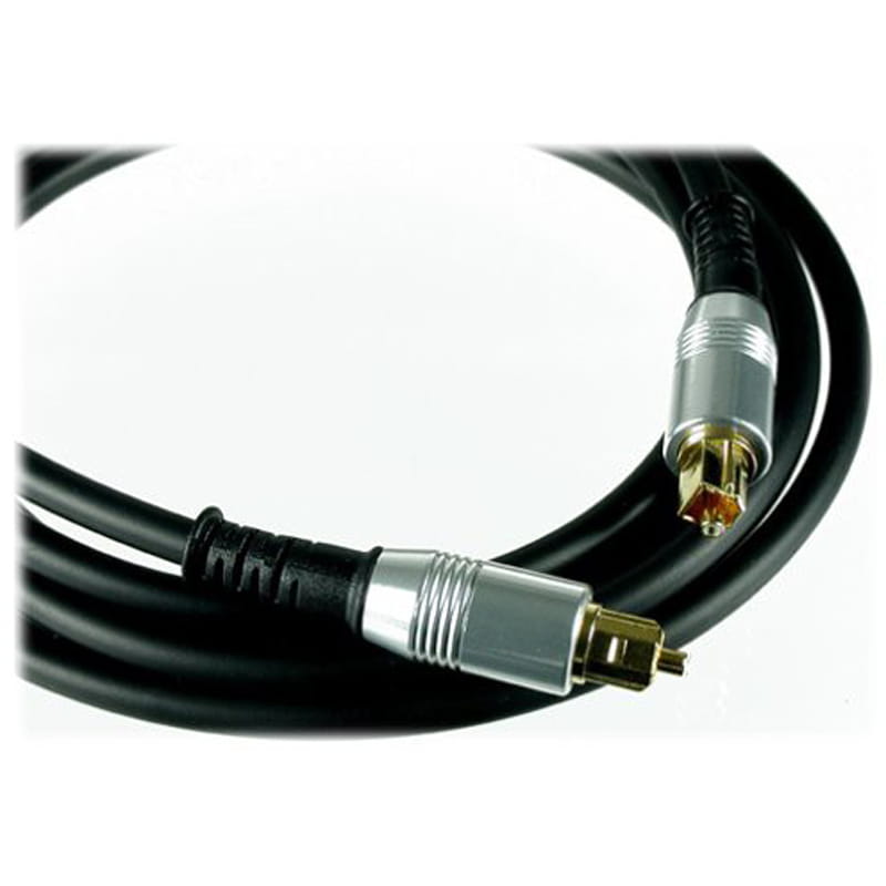Кабель оптоволоконный Atcom Toslink - Toslink (M/M), 1.8 м, черный (10703) пакет