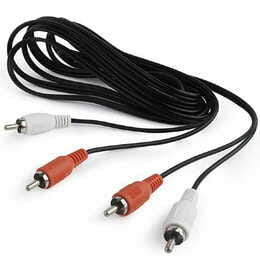 Аудио-кабель Cablexpert 2хRCA - 2хRCA (M/M), 1.8 м, черный (CCA-2R2R-6)